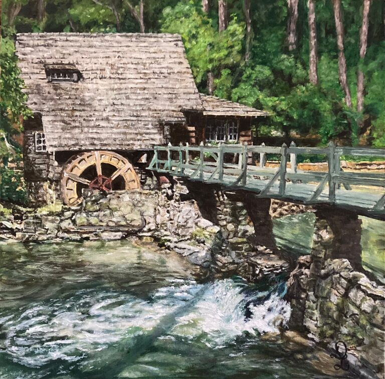 Old Mill House, Mountain Brook AL acrylic painting by DLane